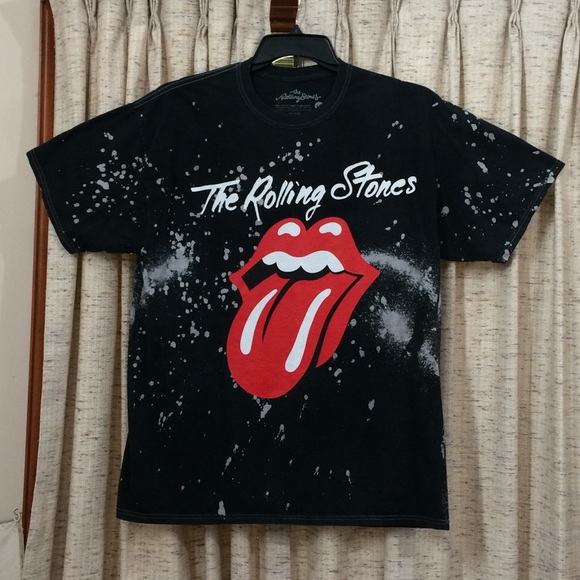 The Rolling Stones Acid Splatter Short Sleeve Tongue T-Shirt - Picture 1 of 5